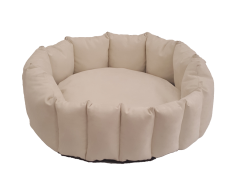 Ful tasarım kırmızı-beyaz  tay tüyü iç yataklı örgü  ve köpek yatağı